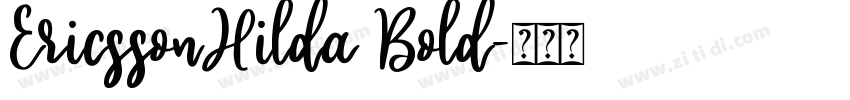 EricssonHilda Bold字体转换